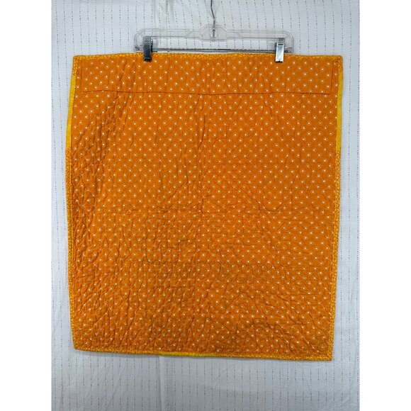 Handmade Wall Hanging Quilted Dinosaur Kid Childrens Room Orange/Gray Triceratop - Picture 2 of 7